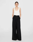 ANINE BING Lou Trouser Black on figure front