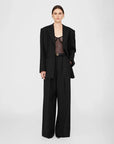 ANINE BING Lou Trouser Black on figure front