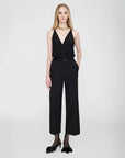 Anine Bing Louisa Trouser Black on figure front