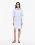 ANOTHER TOMORROW Shirt Dress light blue on figure front