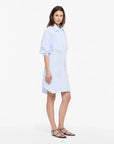 ANOTHER TOMORROW Shirt Dress light blue on figure side