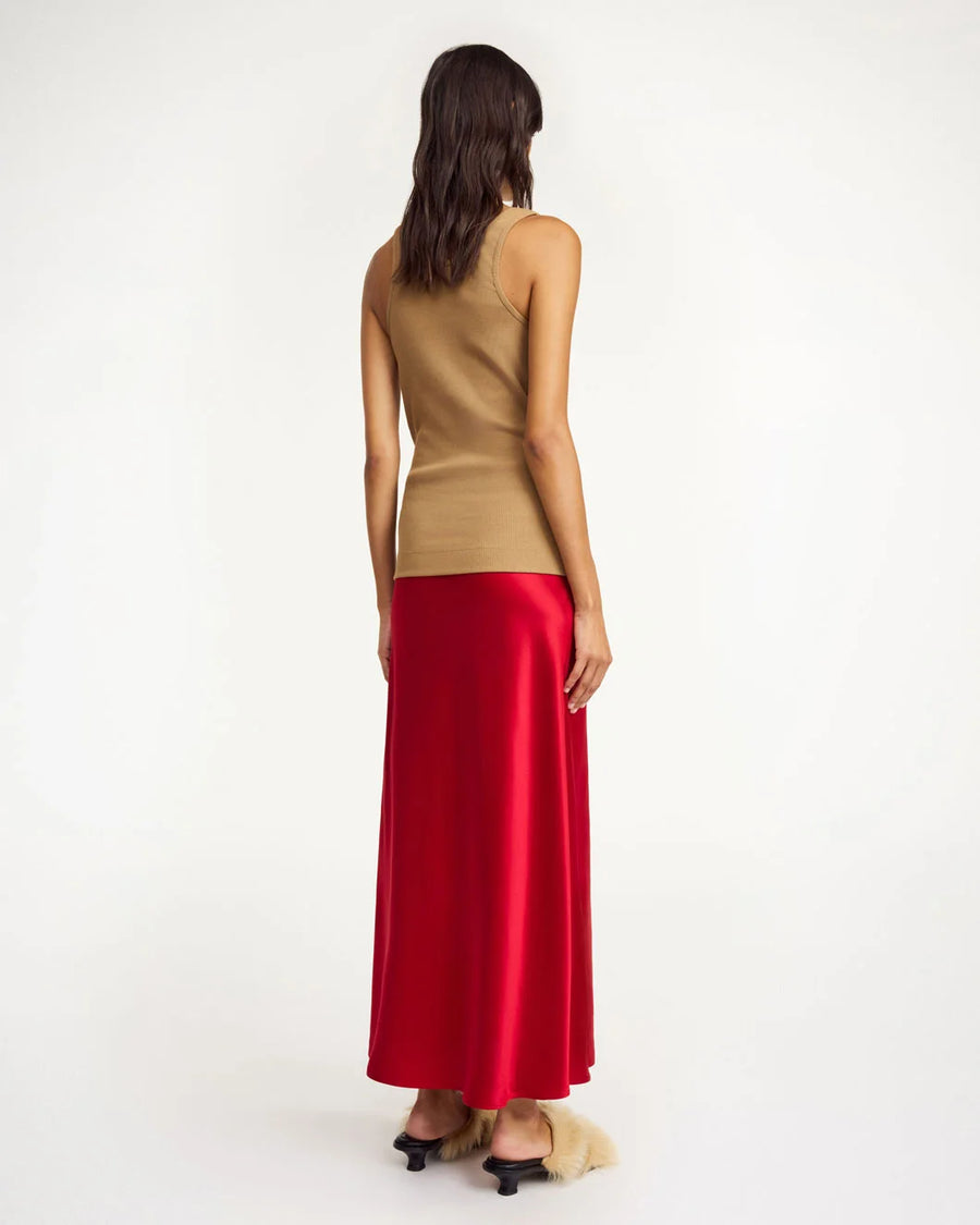 BY MALENE BIRGER Boshan Skirt Dark Chilli on figure back