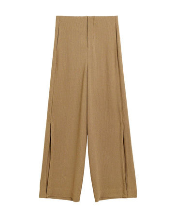 BY MALENE BIRGER Campione Wide Leg Trouser Light Brown isolated