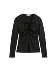 BY MALENE BIRGER Derja Blouse Black isolated