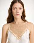 BY MALENE BIRGER Leeba Top in Soft White on figure front detail