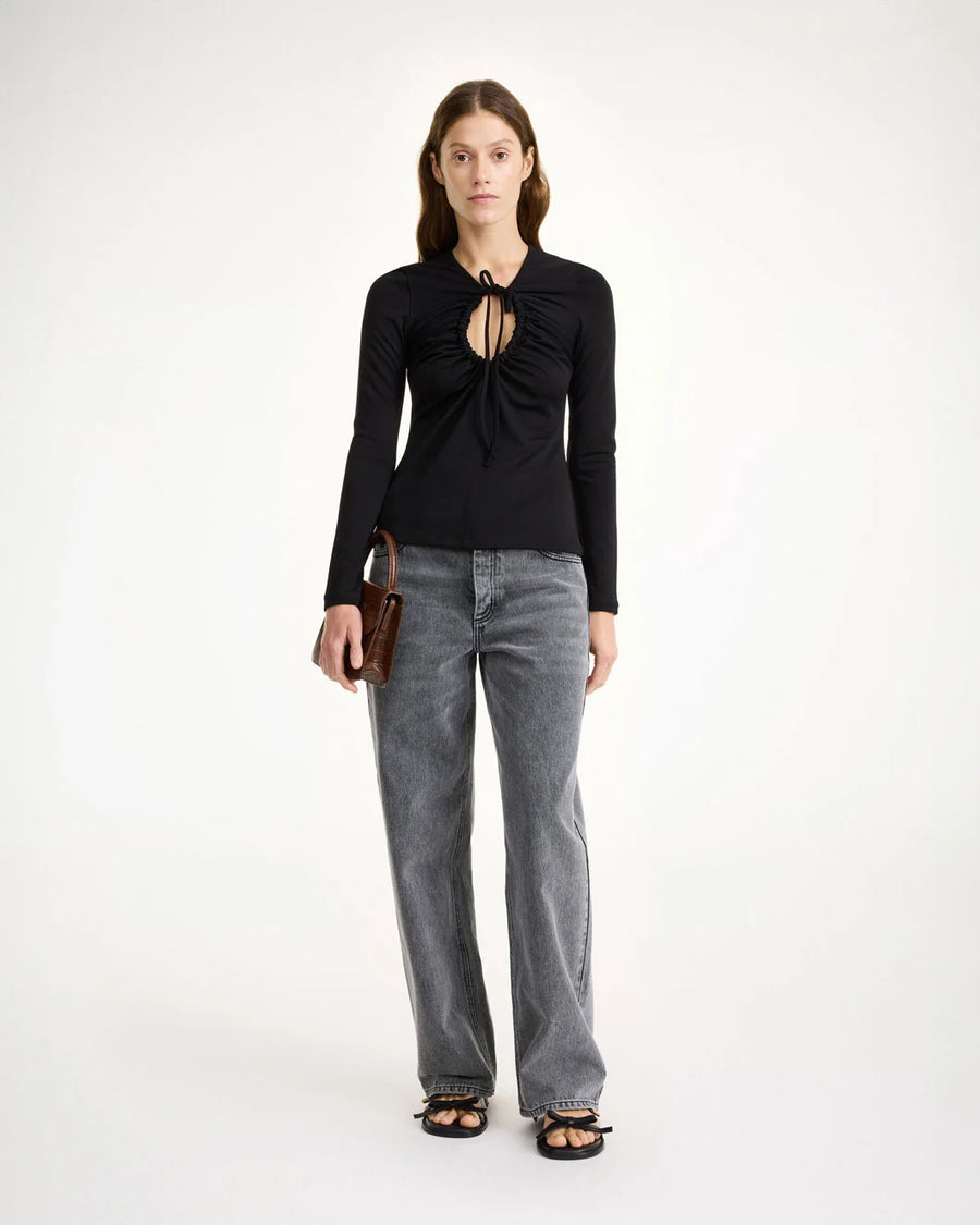 BY MALENE BIRGER Derja  Blouse Black on figure front