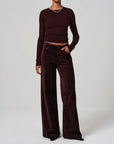 CITIZENS Bina Crewneck burgundy on figure front