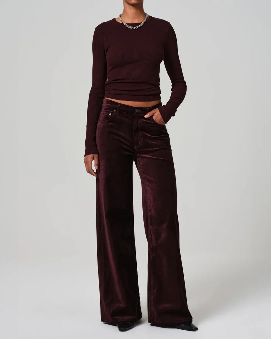 CITIZENS Bina Crewneck burgundy on figure front