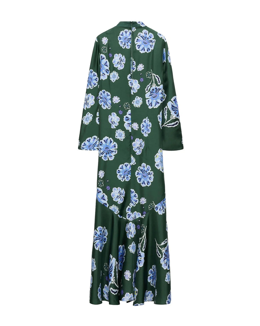 Dorothee Schumacher Big Garden Dress Green back isolated