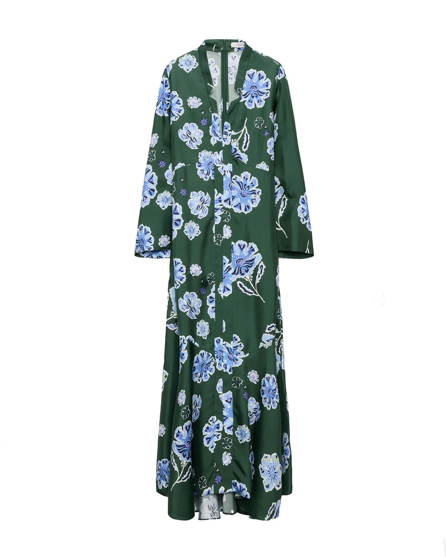 Dorothee Schumacher Big Garden Dress Green front isolated