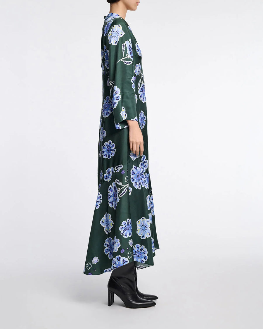 Dorothee Schumacher Big Garden Dress Green on figure side