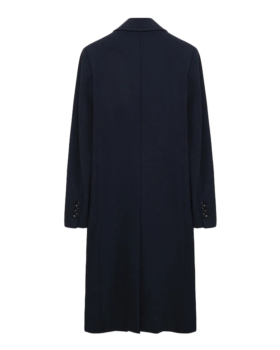 Dorothee Schumacher Emotional Essence Coat I navy back isolated