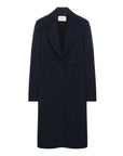 Dorothee Schumacher Emotional Essence Coat I navy front isolated