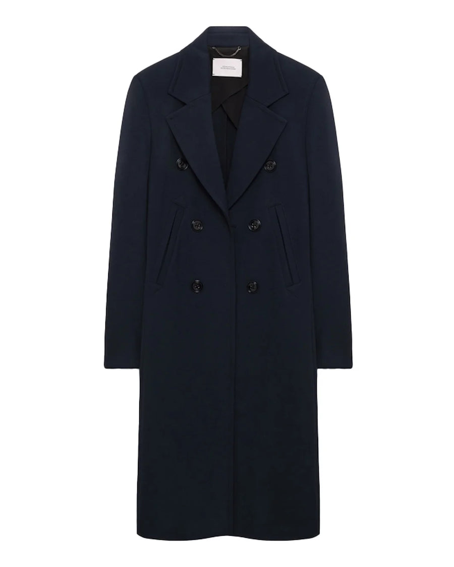 Dorothee Schumacher Emotional Essence Coat I navy front isolated