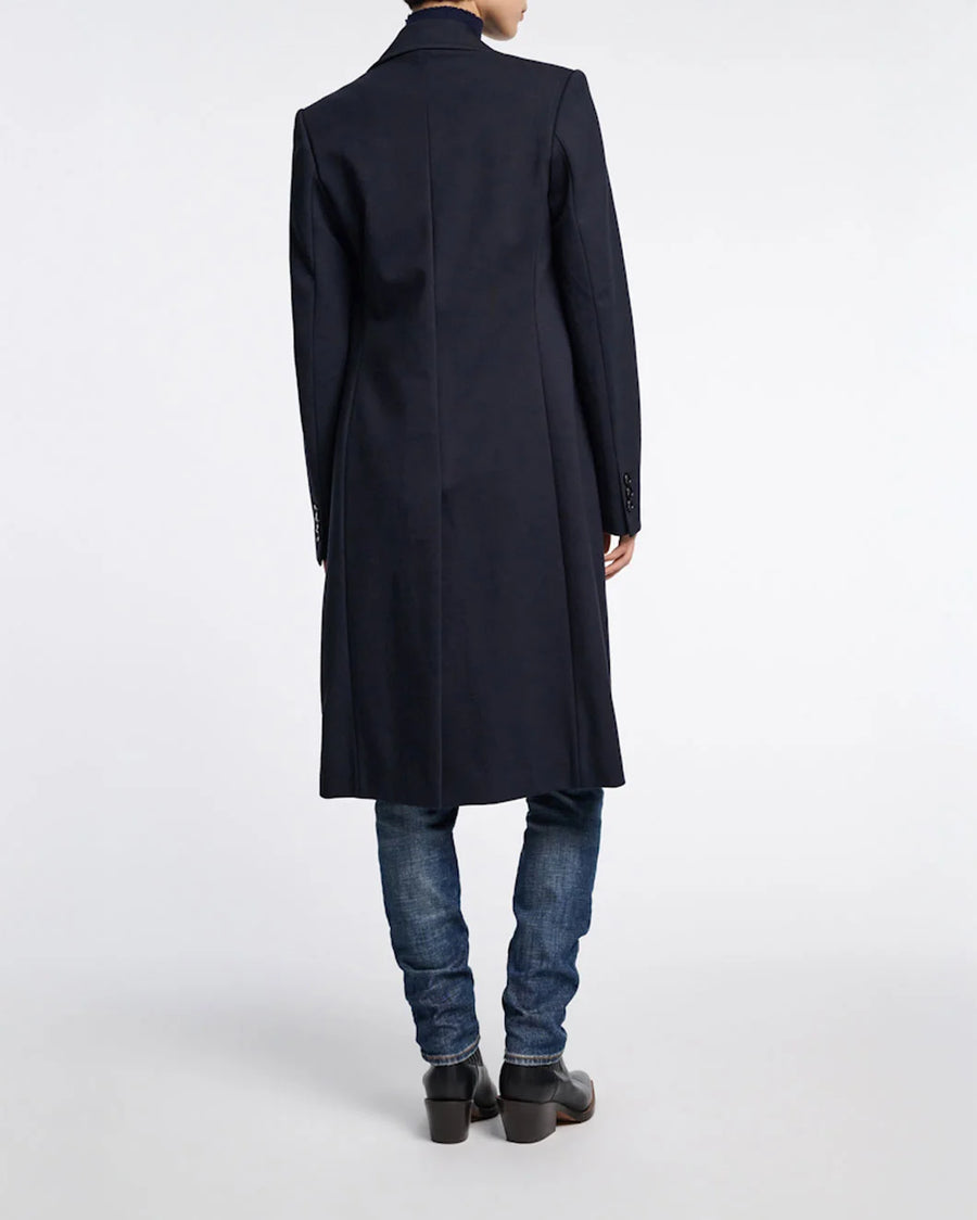 Dorothee Schumacher Emotional Essence Coat I navy on figure back