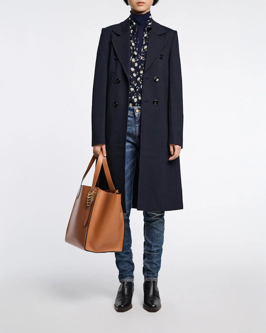 Dorothee Schumacher Emotional Essence Coat I navy on figure front