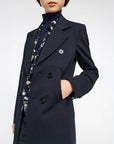 Dorothee Schumacher Emotional Essence Coat I navy on figure front