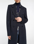 Dorothee Schumacher Emotional Essence Coat I navy on figure front