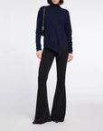 Dorothee Schumacher Fringe Statement Pullover Navy on figure front