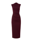 Dorothee Schumacher emotional essence dress dark burgundy