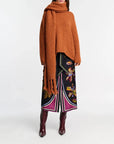 Dorothee Schumacher Floral Seduction skirt flame all over print  on figure front 1