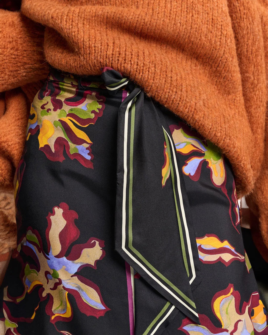 Dorothee Schumacher Floral Seduction skirt flame all over print detail