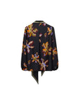 Dorothee Schumacher Floral Sedutive blouse flame all over print back isolated