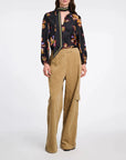 Dorothee Schumacher Floral Sedutive blouse flame all over print on figure front