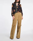 Dorothee Schumacher Floral Sedutive blouse flame all over print on figure front