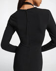 Dorothee Schumacher soft shape dress black on figure back detail