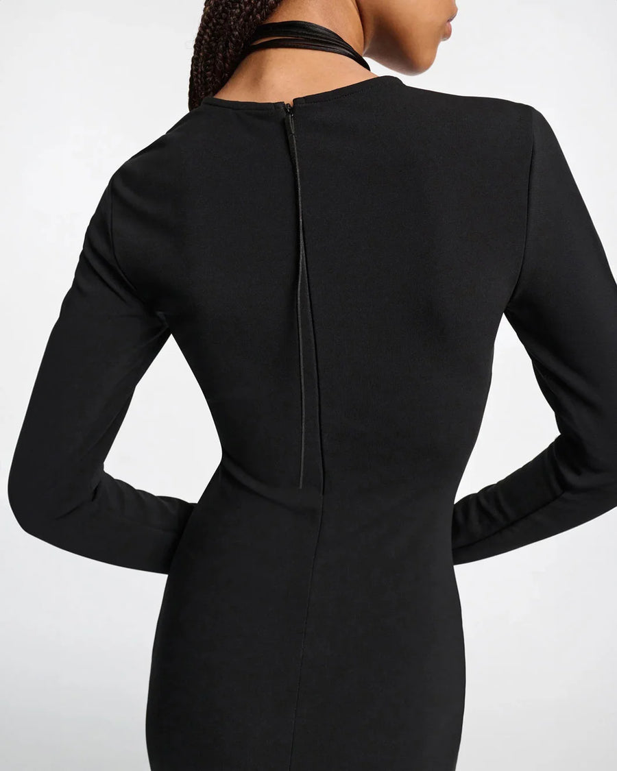 Dorothee Schumacher soft shape dress black on figure back detail