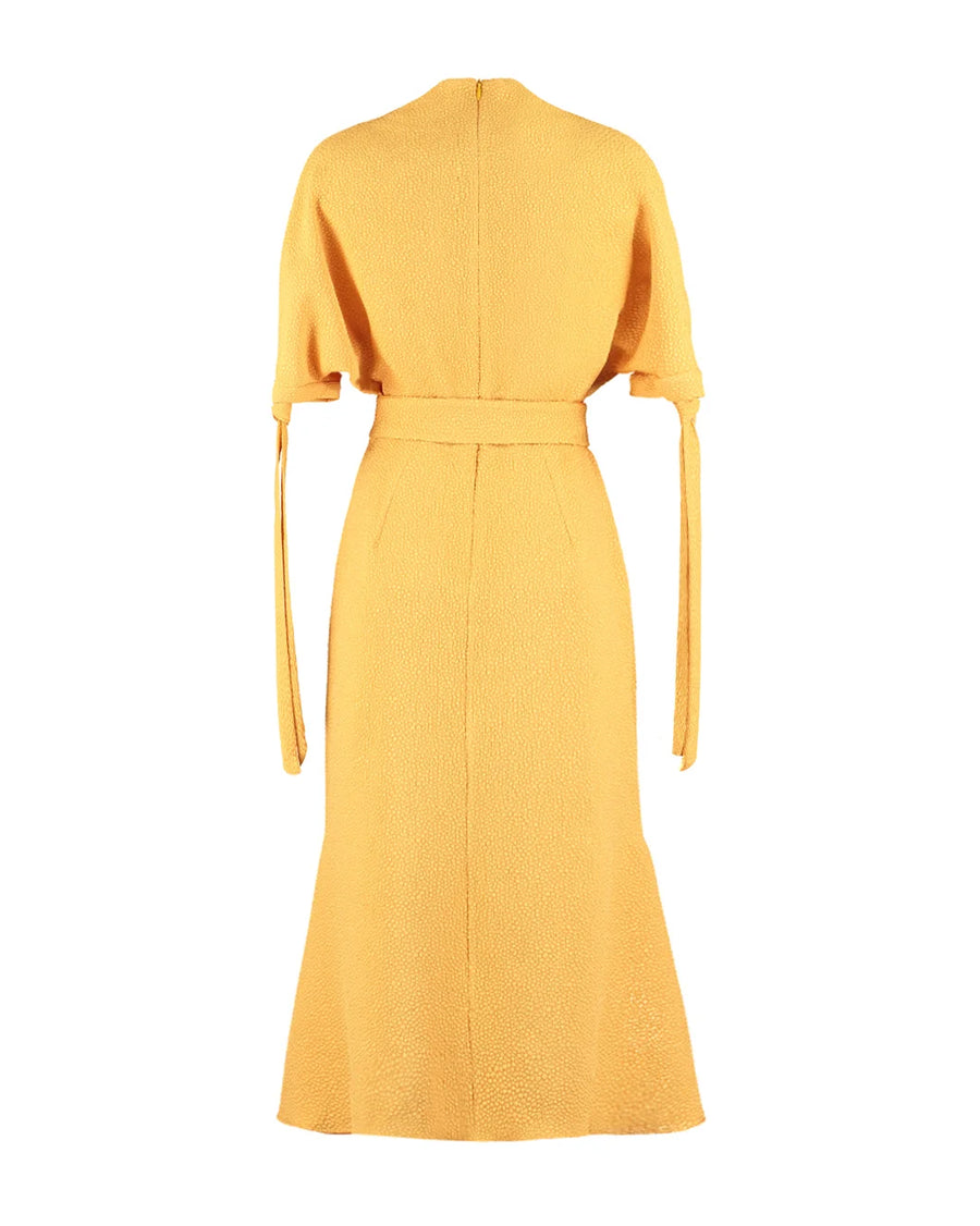 edeline lee Pedernal Dress yellow back