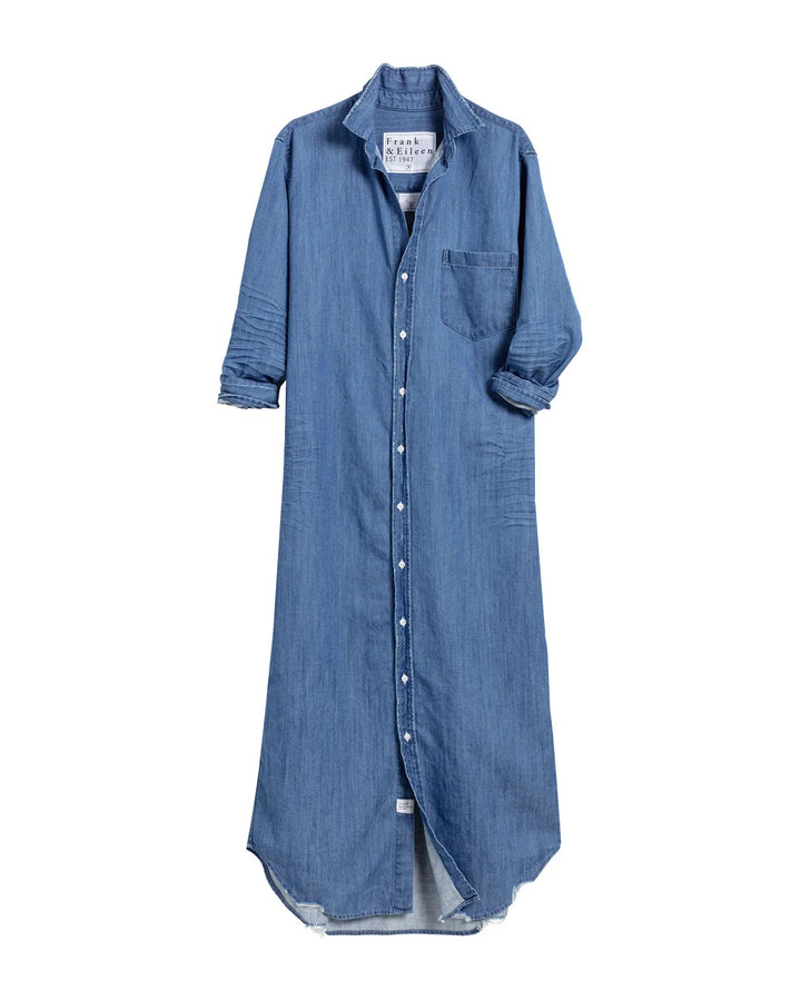 frank and eileen rory shirtdress vintage stonewash indigo denim