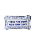 furbish studio High End Gays Needlepoint Pillow