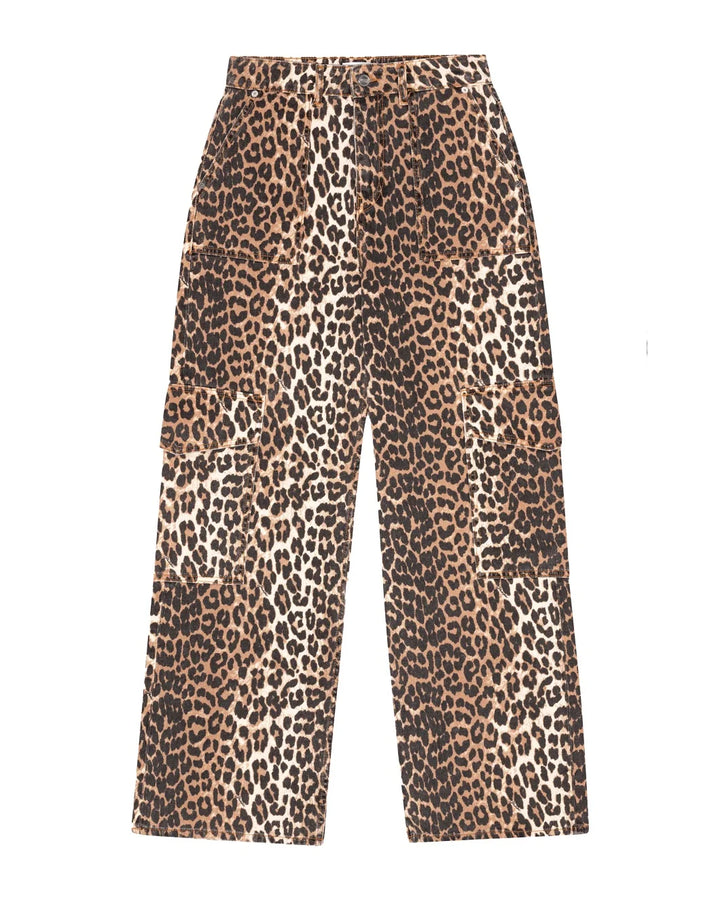 Ganni Angi Pant Cheetah Isolated