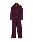 GUEST IN RESIDENCE everywear coverall 2.0 plum isolated