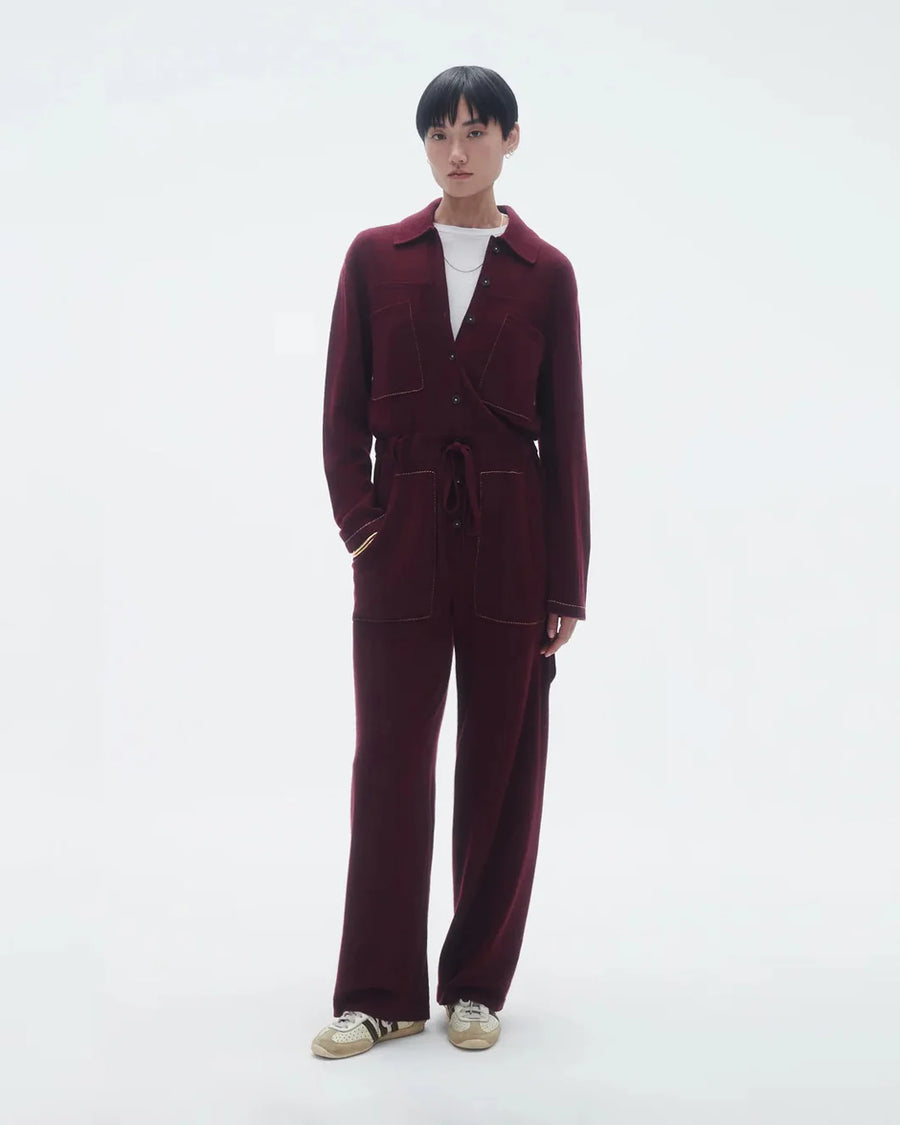 GUEST IN RESIDENCE everywear coverall 2.0 plum on figure front