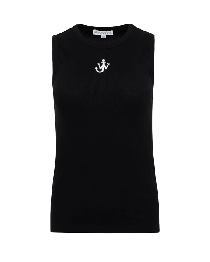 jw anderson Anchor Embroidery Vest Black