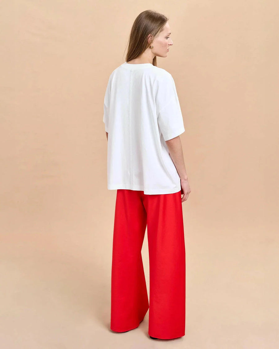 la ligne Richard Oversized Tee white on figure back