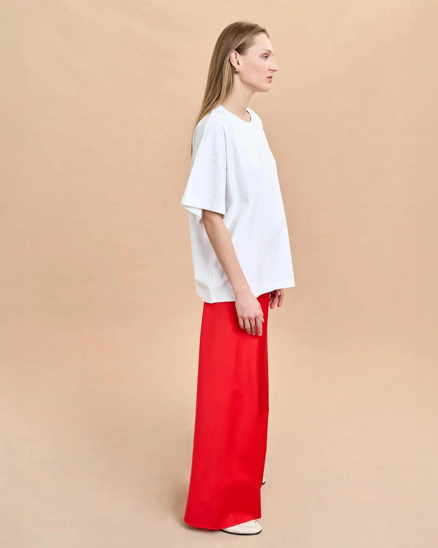 la ligne Richard Oversized Tee white on figure side