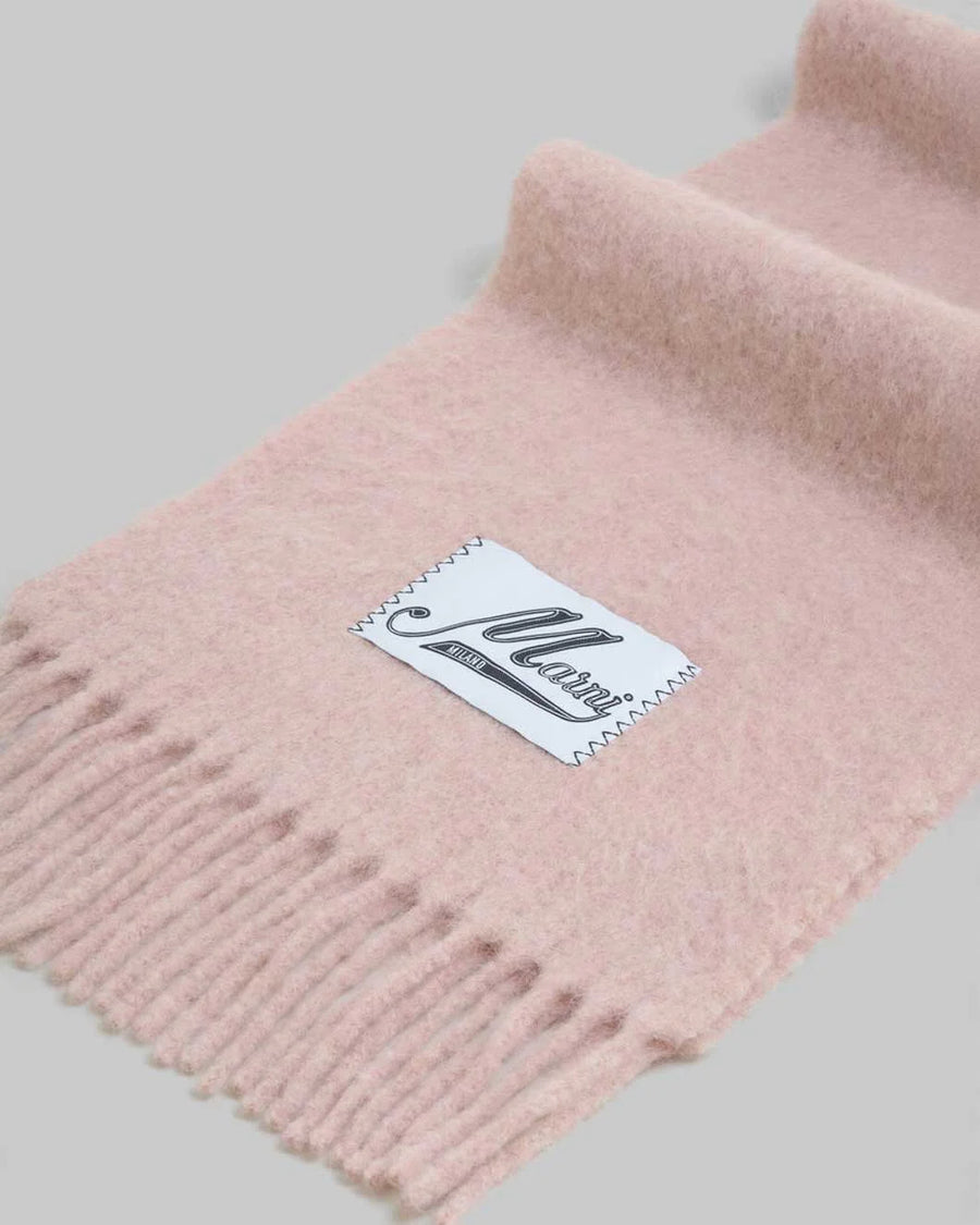 marni alpaca scarf light pink