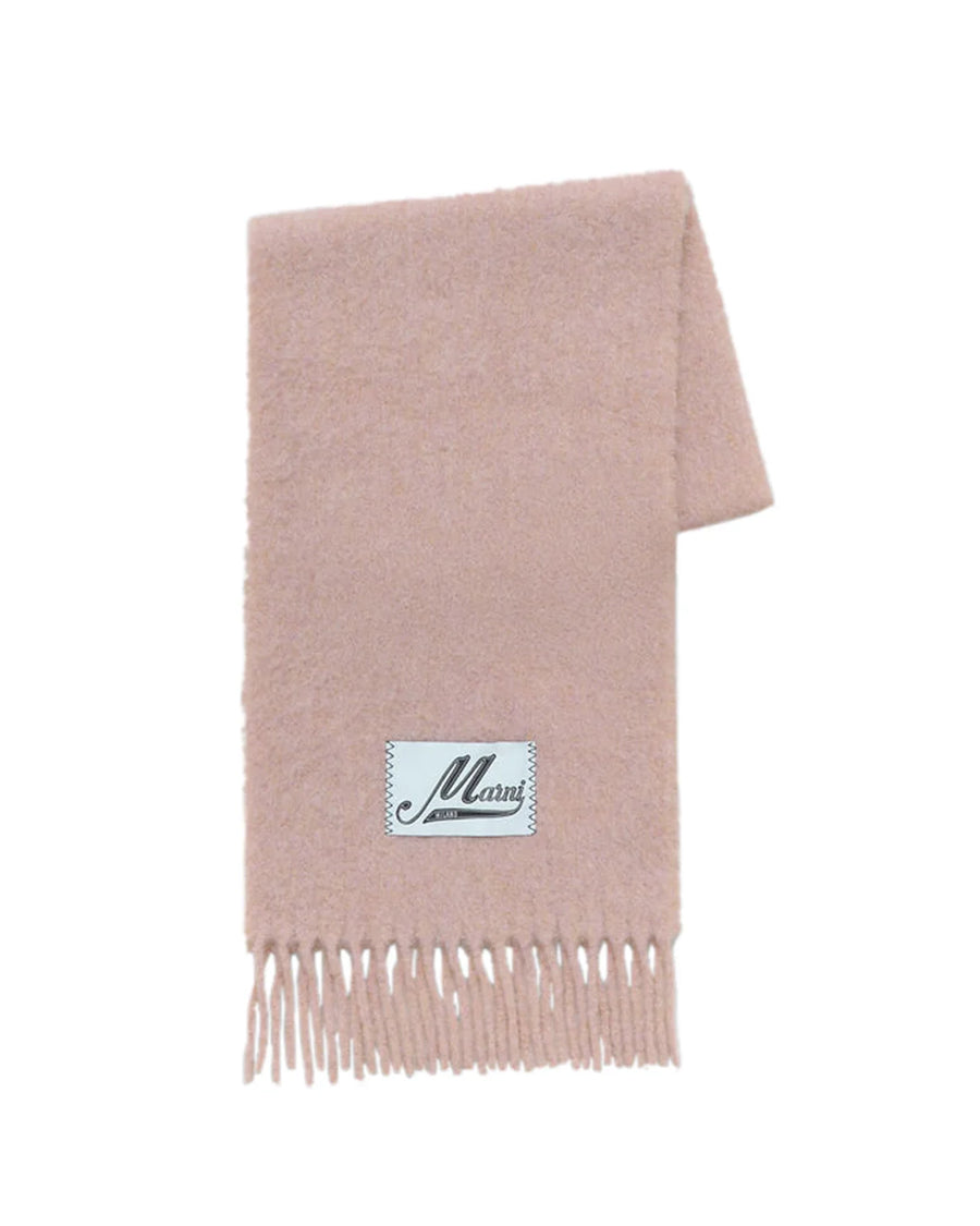 marni alpaca scarf light pink