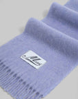 marni Brushed Alpaca Scarf Blue Lilac