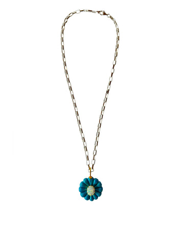 Pam Eisner Turquoise Opal Flower