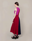 ROKSANDA Miral Dress Crimson/Navy on figure back