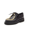 rupert sanderson kingston black and gold calf front