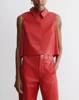 RACHEL COMEY Wray Top red on figure front