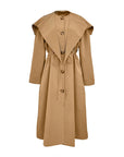 rejina pyo alana trench taffeta sand