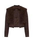 sea ny fenna crochet jacket brown