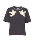 sea ny Sally Crochet T Shirt charcoal 